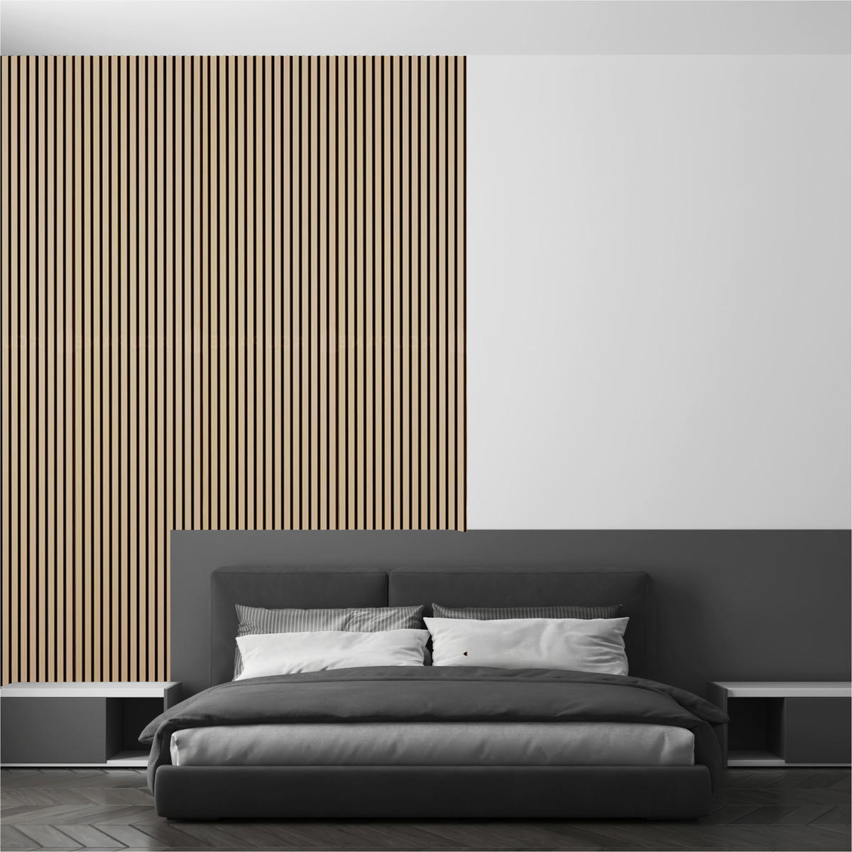 AKUSTIKPANEEL Echtholz Eiche hell Sonido Elements 56/120/1.8 cm  - Eiche Bianco/Eichefarben, Basics, Holz/Holzwerkstoff (56/120/1.8cm) - Novel