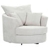 SESSEL in Chenille Creme  - Creme/Schwarz, KONVENTIONELL, Textil/Metall (115/72/115cm) - Carryhome