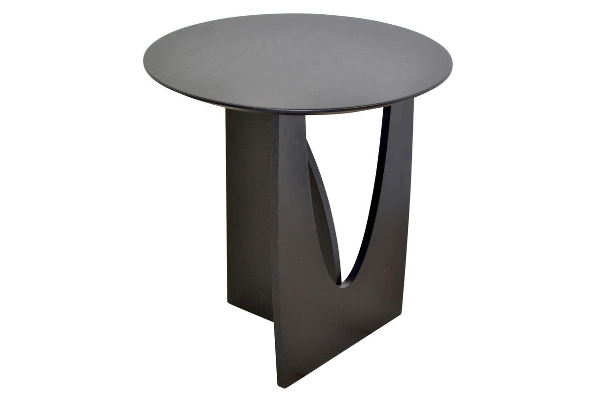 BEISTELLTISCH 50/50/51 cm Schwarz rund  - Schwarz, Design, Holzwerkstoff (50/50/51cm) - MID.YOU