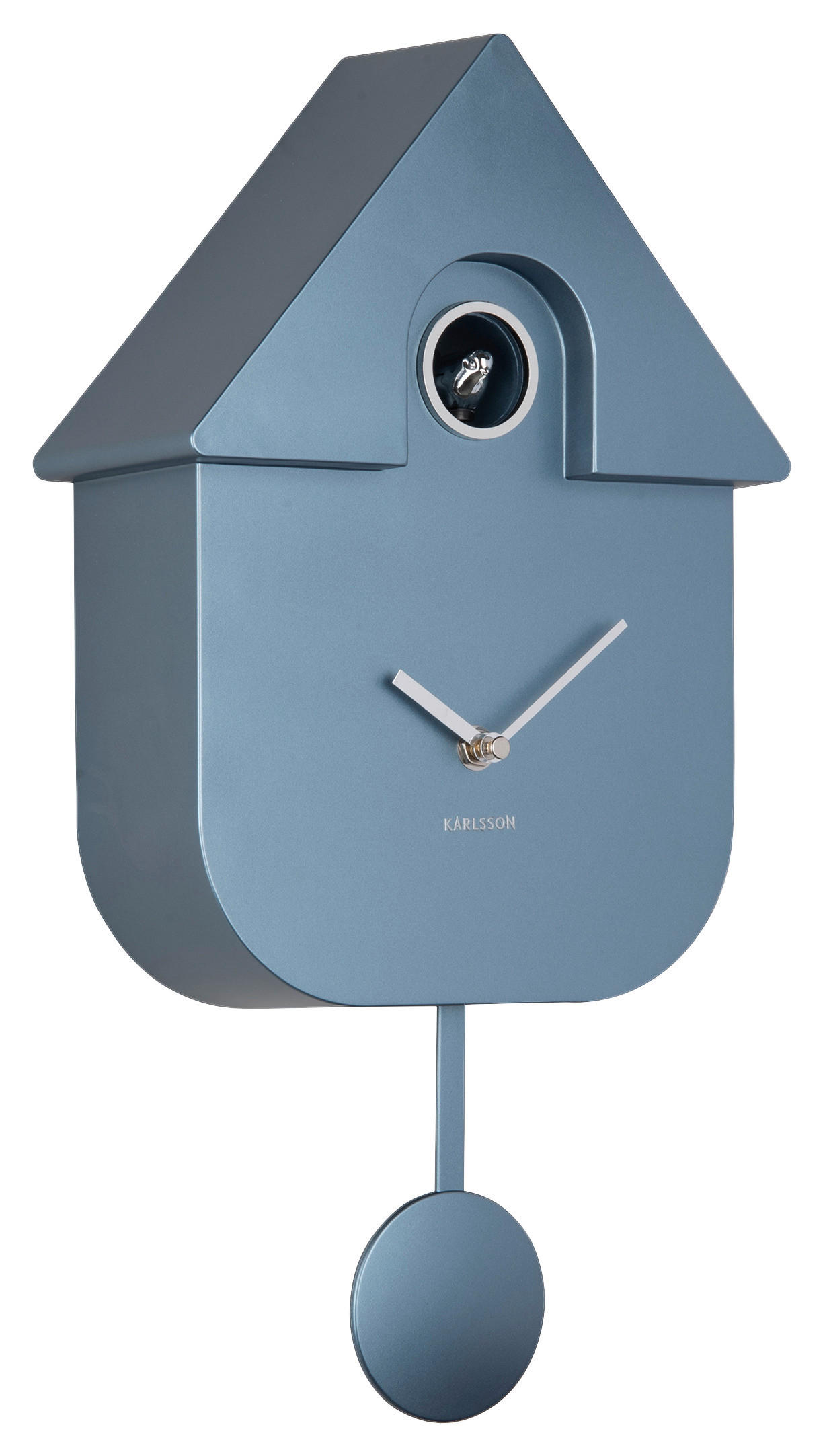 WANDUHR  Blau  - Blau, Basics, Kunststoff (21,5/41/8,5cm) - Karlsson