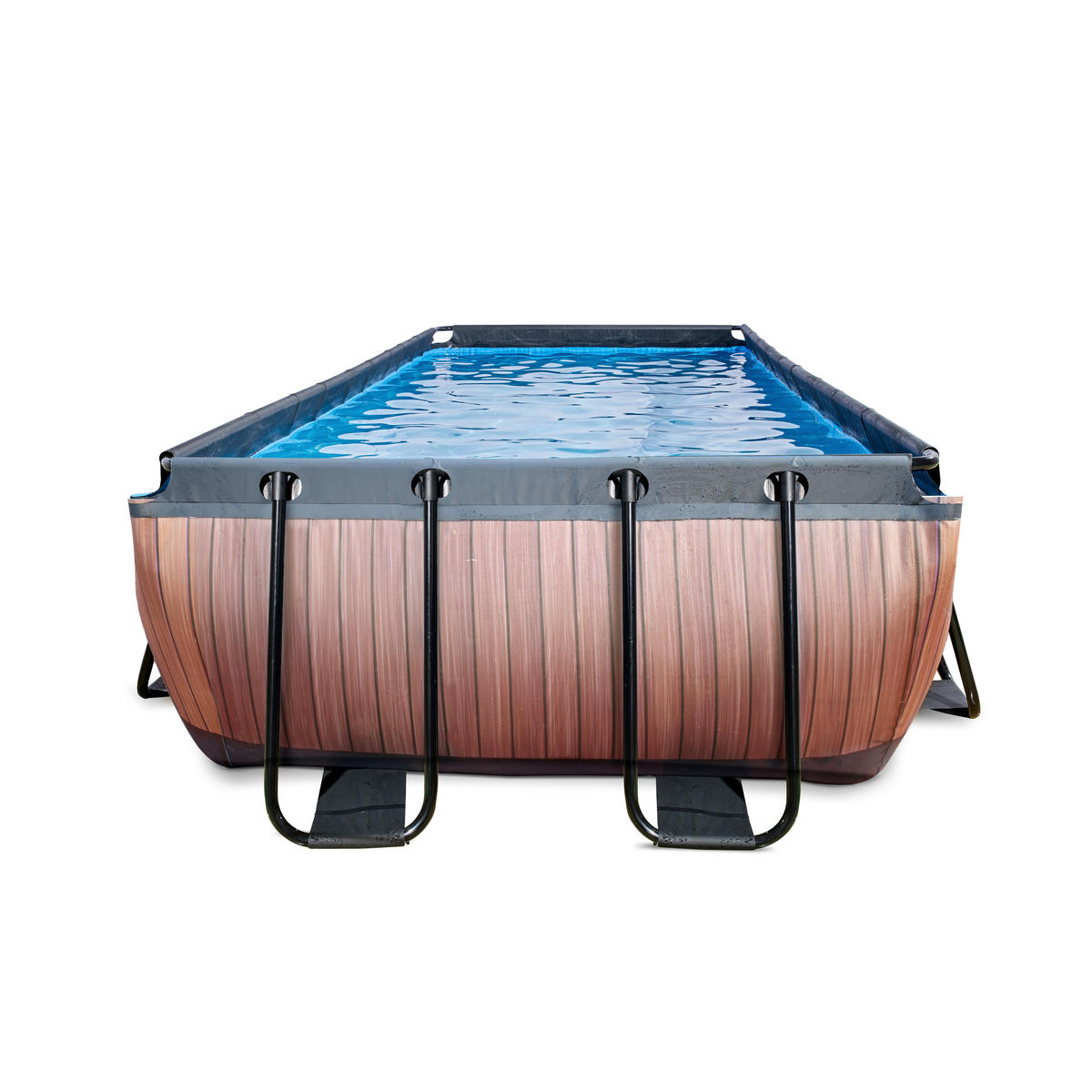 POOL-SET 540/250/100 cm  - Braun, KONVENTIONELL, Kunststoff (540/250/100cm) - EXIT Toys