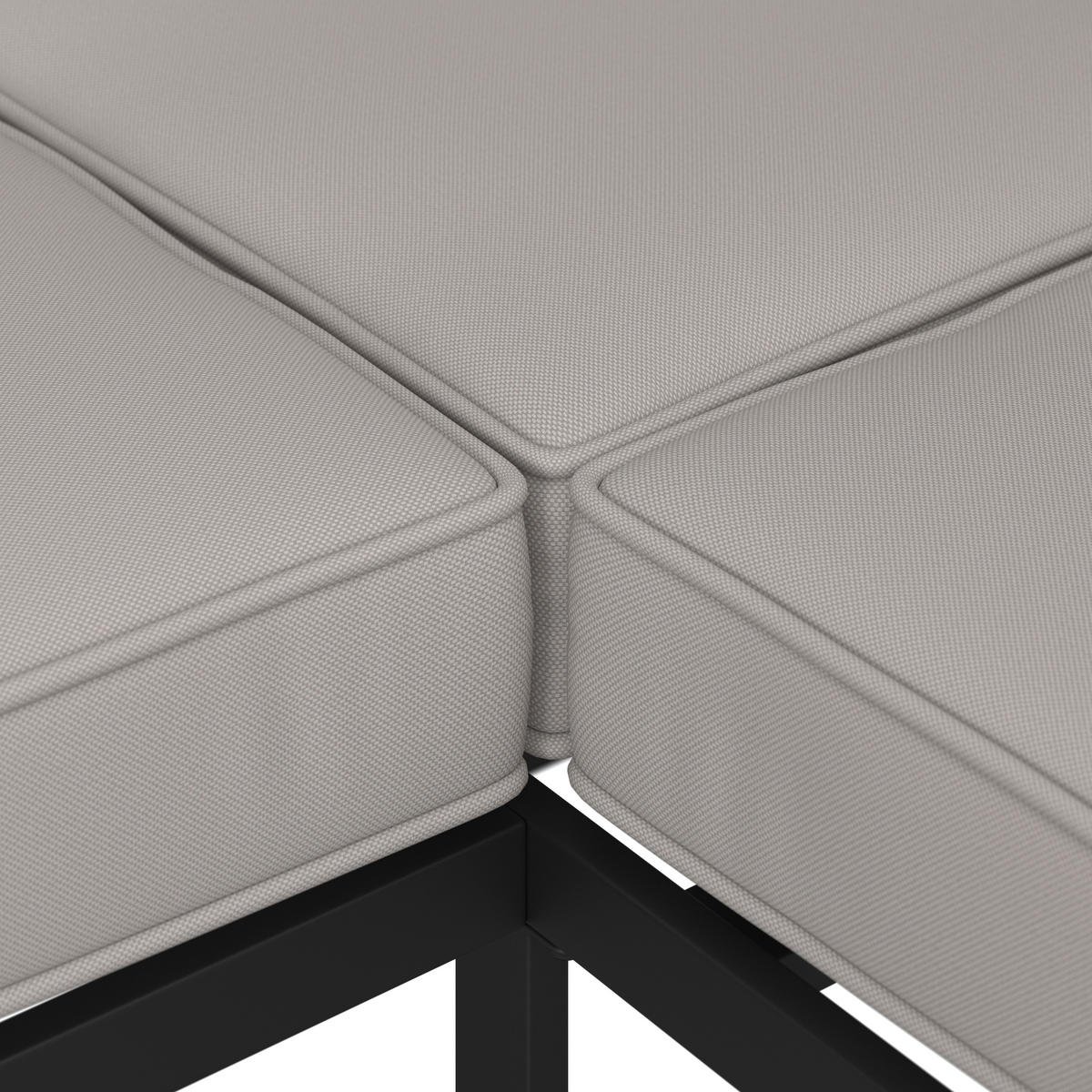 BAŠT. GARNITURA ZA RUČAVANJE 2 dela  - prirodna boja/svetlosiva, Moderno, staklo/metal (181/73/65cm) - Bessagi Garden