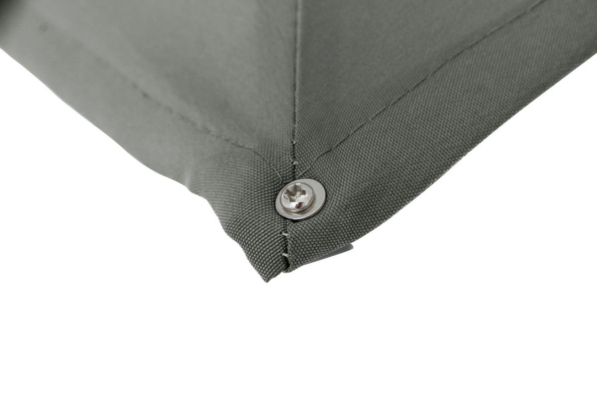 SONNENSCHIRM 300 cm  - Anthrazit/Olivgrün, KONVENTIONELL, Textil/Metall (300/200cm) - Siena Garden