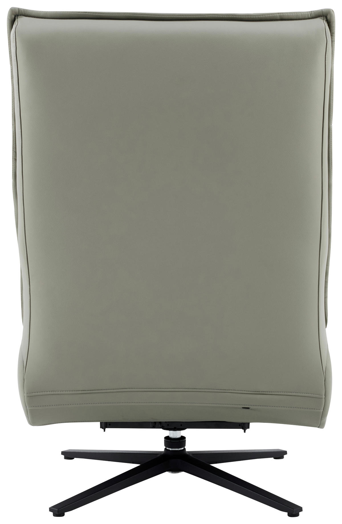 RELAXSESSEL in Metall, Textil, Leder Grau, Schwarz  - Schwarz/Grau, Design, Leder/Textil (68/108/84cm) - Stylife