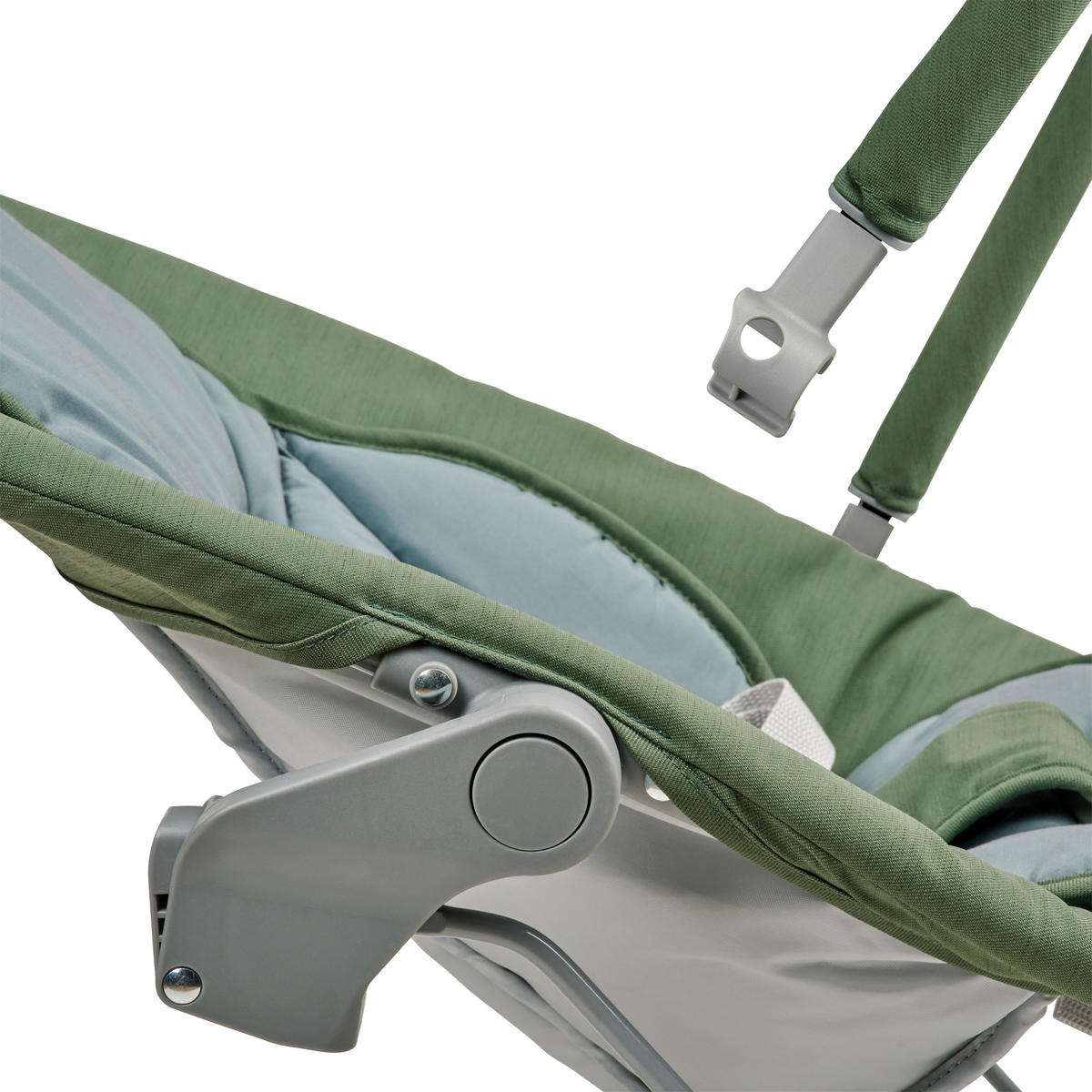 BABYSITTER  - skogsgrön/ljusgrå, Basics, metall/textil (66/45/48-58cm) - My Baby Lou