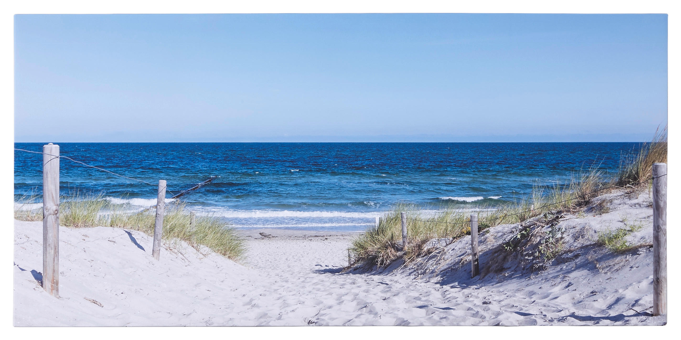 MALBA NA PLÁTNĚ, pláž a moře, 115/55/3 cm - vícebarevná, Lifestyle, dřevo/papír (115/55/3cm) - Euroart