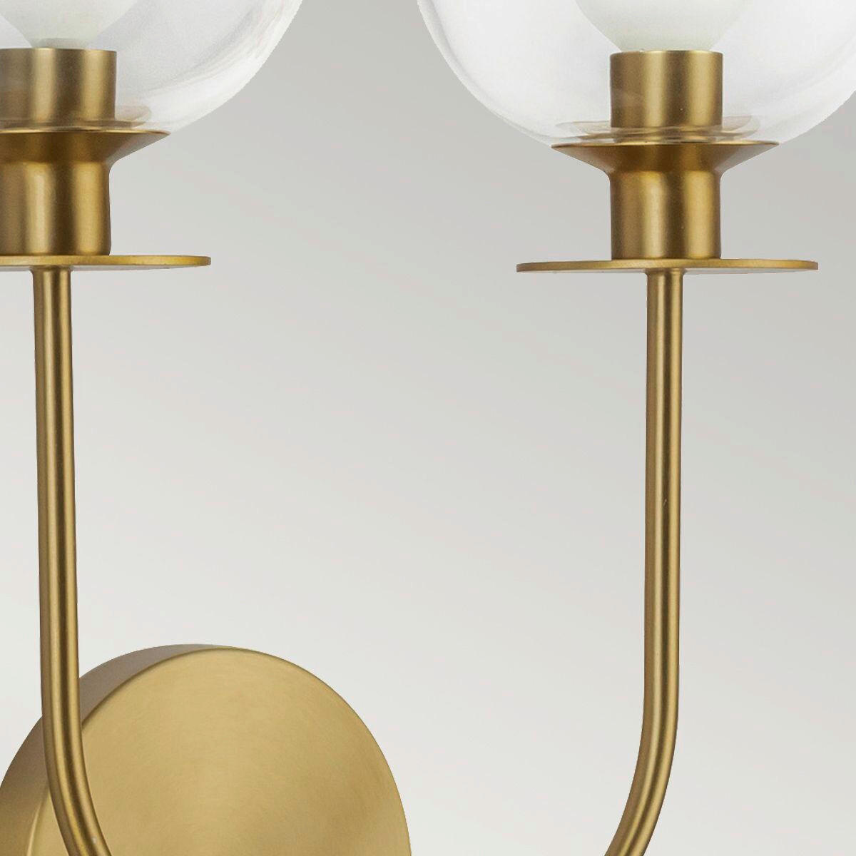 WANDLEUCHTE   - Goldfarben, KONVENTIONELL, Glas/Metall (29,2/30,5/14,6cm) - Elstead Lighting