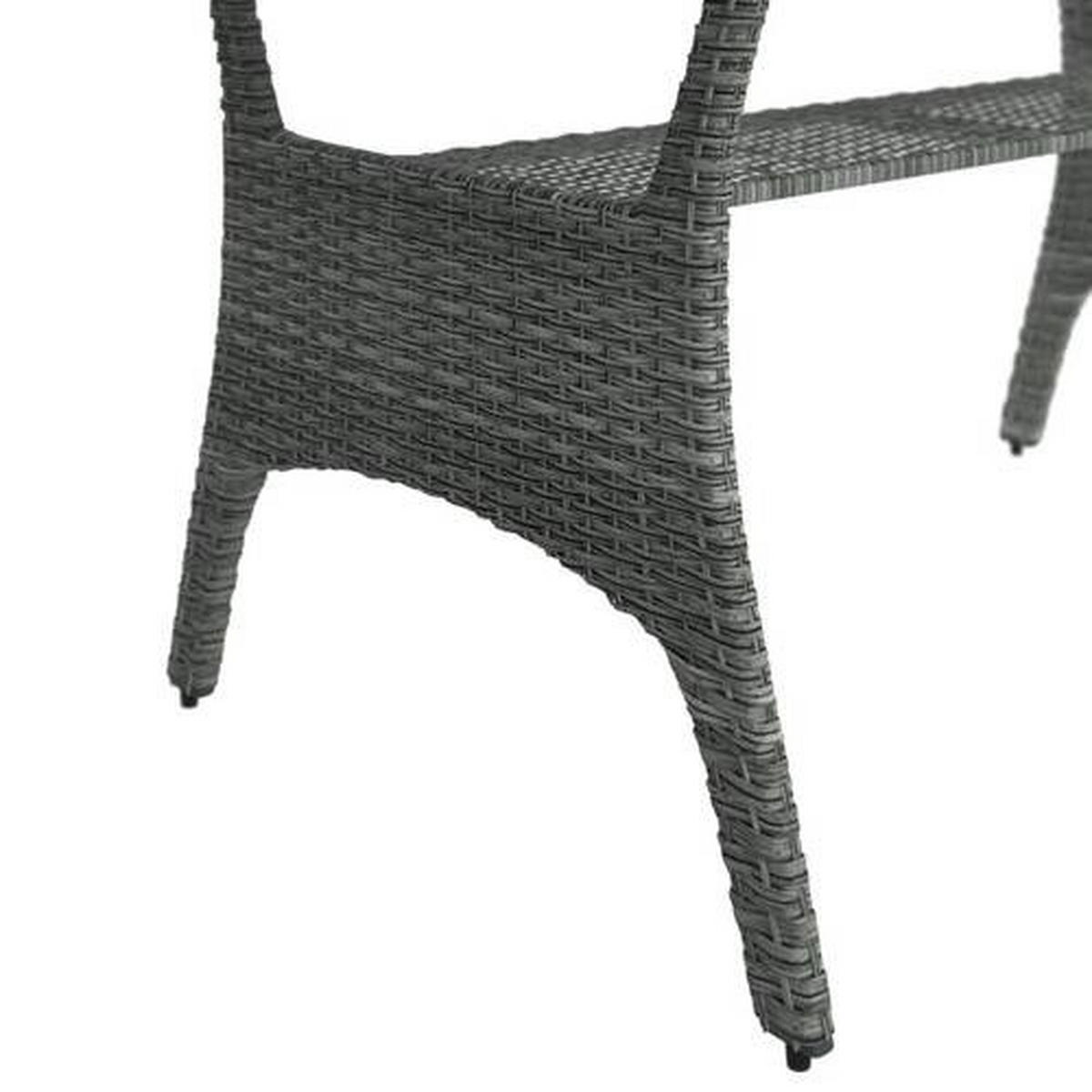 DINING-LOUNGESET 7-teilig  - Grau, MODERN, Kunststoff/Metall (78kg) - Ambia Garden