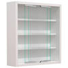HÄNGEVITRINE in Weiss  - Weiss/Silberfarben, Modern, Glas/Holzwerkstoff (37/40/10cm) - MID.YOU