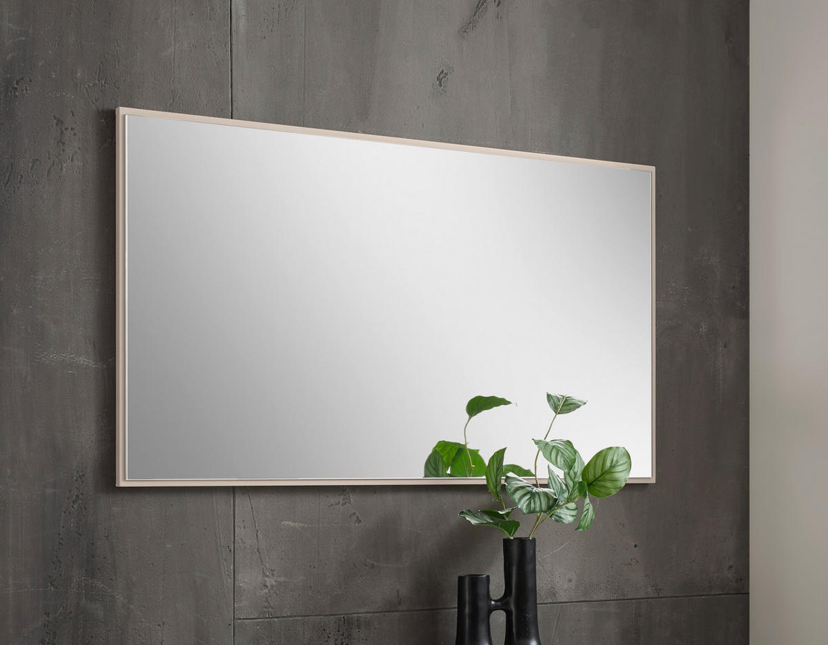 WANDSPIEGEL 95/55/2 cm  - Kaschmir, Design, Glas/Holzwerkstoff (95/55/2cm) - Voleo