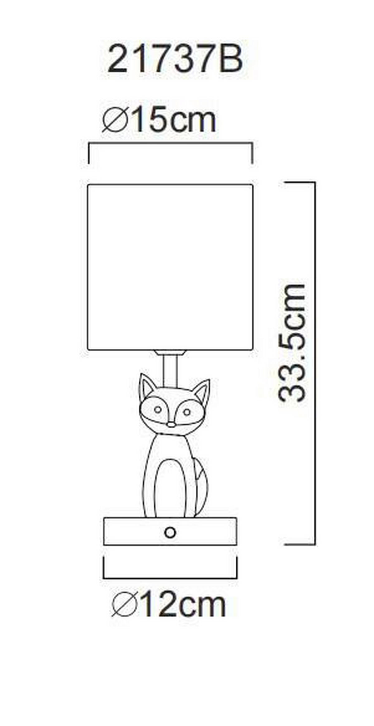 LED-TISCHLEUCHTE 15/33,5 cm   - Blau/Weiß, Trend, Keramik/Kunststoff (15/33,5cm) - Globo