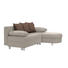 WOHNLANDSCHAFT in Textil Braun, Beige - Beige/Alufarben, KONVENTIONELL, Kunststoff/Textil (195/153cm) - Carryhome WOHNLANDSCHAFT in Textil Braun, Beige - Beige/Alufarben, KONVENTIONELL, Kunststoff/Textil (195/153cm) - Carryhome
