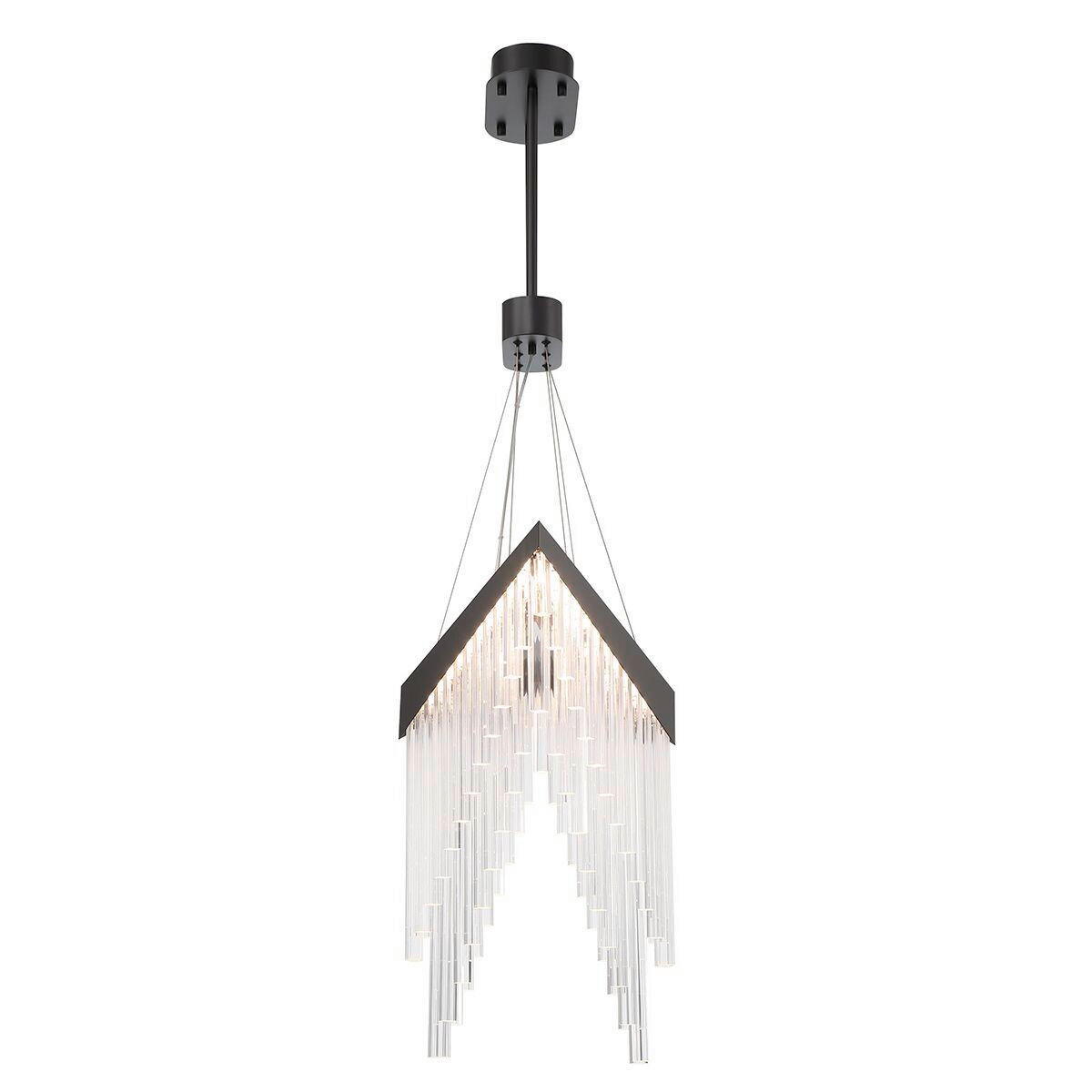 KRONLEUCHTER 81/119,4 cm   - Schwarz, Design, Kunststoff/Metall (81/119,4cm) - Elstead Lighting