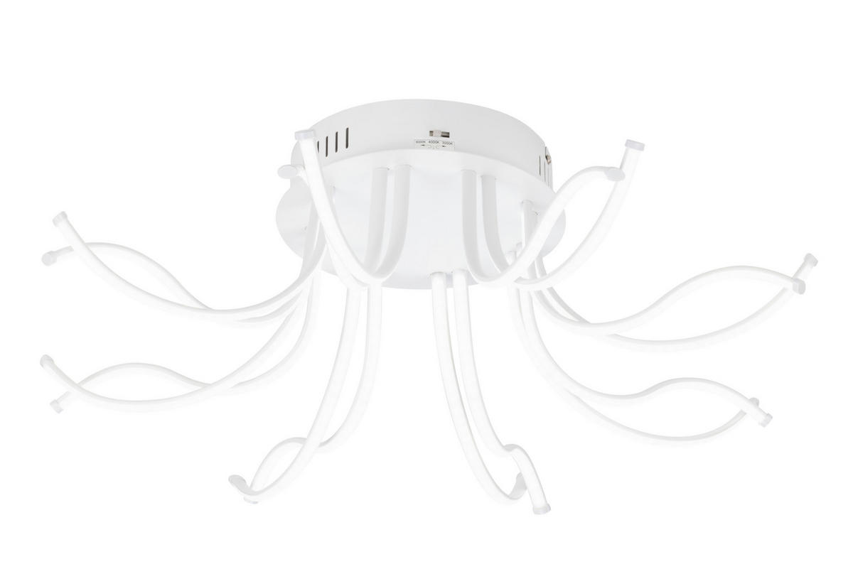 LED-DECKENLEUCHTE Dofida 58/20 cm  - Weiß, Design, Kunststoff/Metall (58/20cm) - Novel