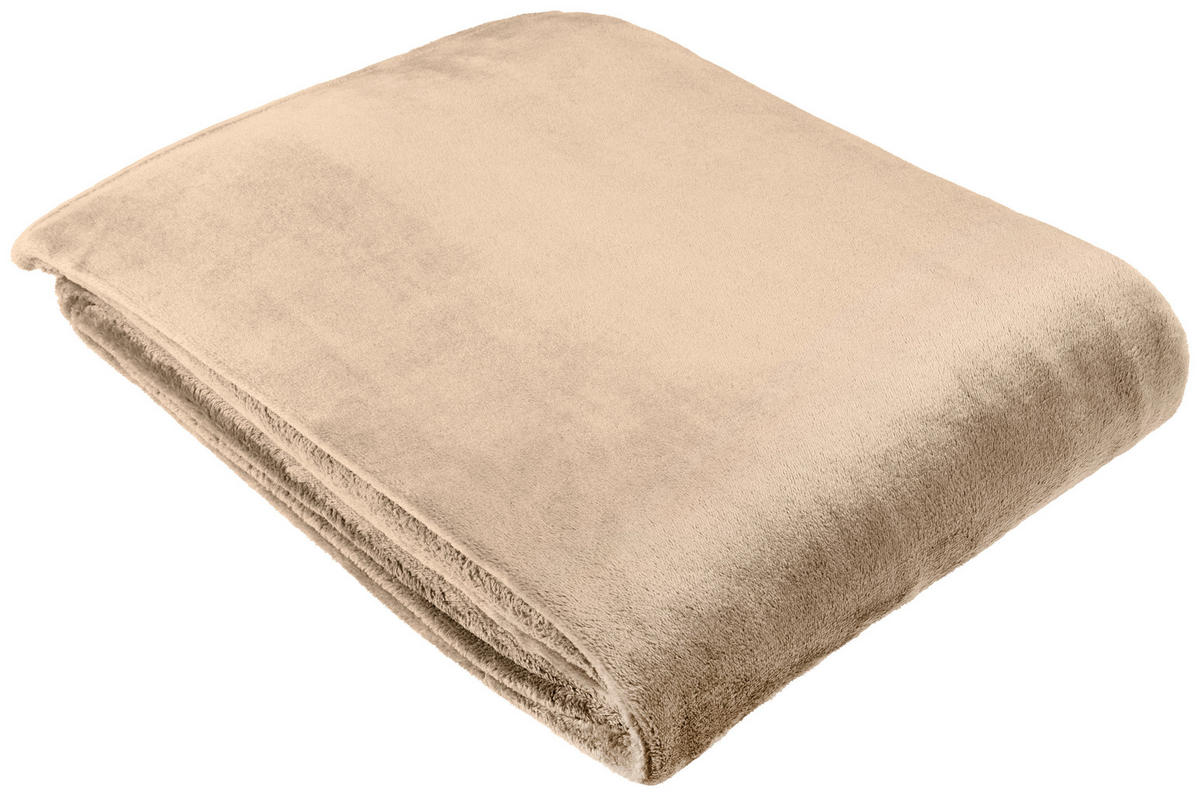 DEKA, polyester, 220/240 cm - taupe, Basics, textil (220/240cm) - Novel