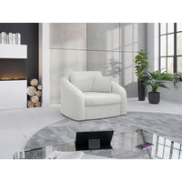SESSEL in Mikrofaser Weiß  - Schwarz/Weiß, MODERN, Kunststoff/Textil (116/88/104cm) - Sit & More