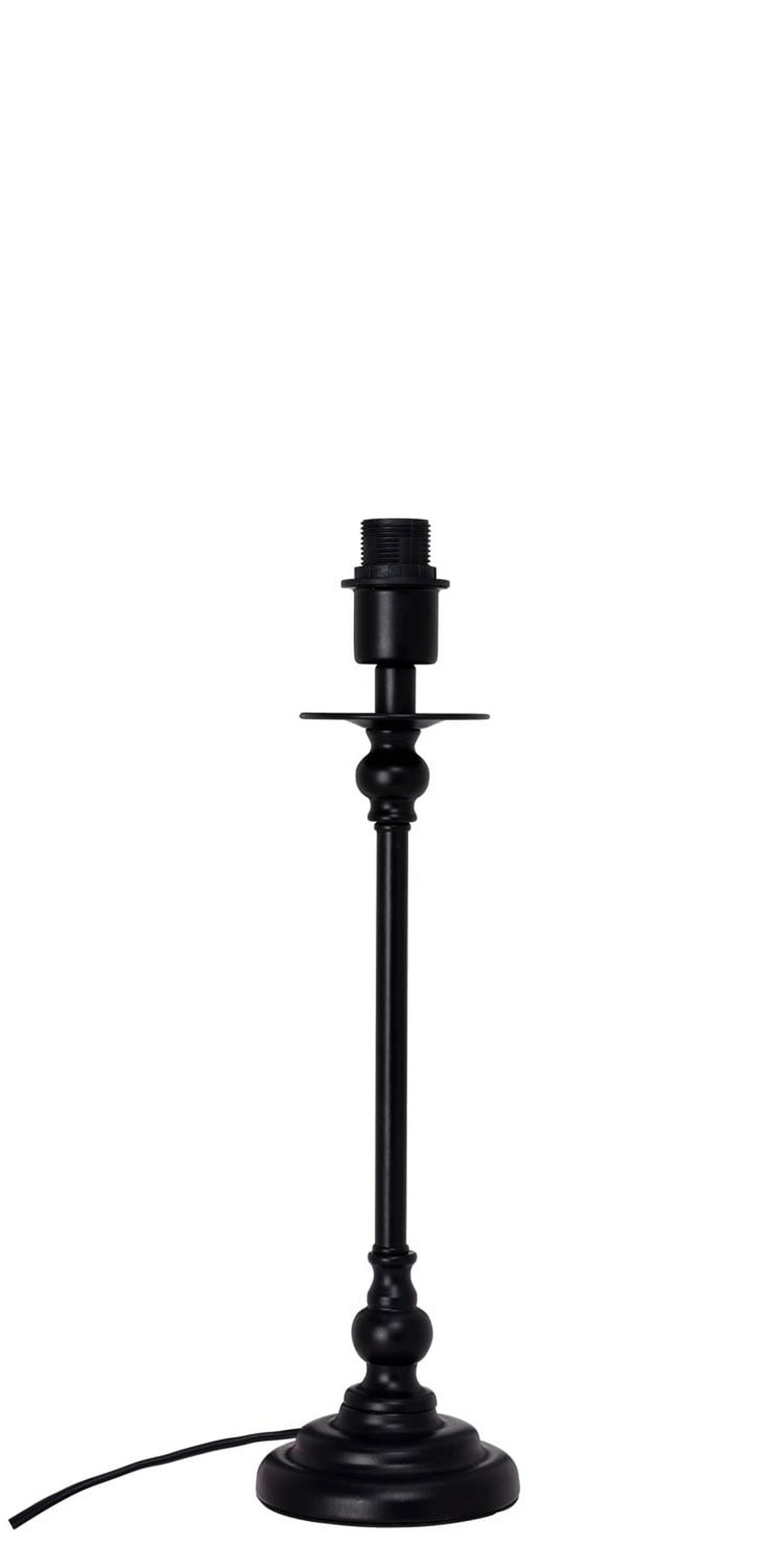 LAMPFOT   - svart, Klassisk, metall (39cm) - Cottex