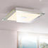 LED-DECKENLEUCHTE - Silberfarben/Weiß, Design, Glas/Metall (48/48/14,5cm)