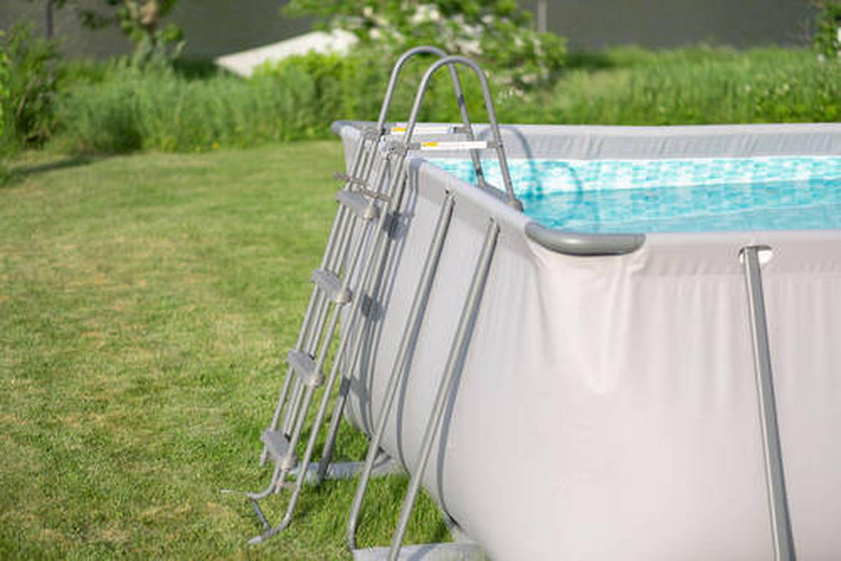 POOL-SET PGP41809522-AN 274/132/549 cm  - Anthrazit, KONVENTIONELL, Kunststoff/Metall (274/132/549cm)