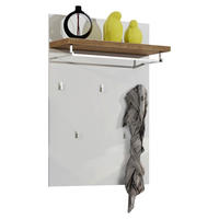 PANOU CUIER 80/115/27,6 cm  - alb/culoare lemn stejar, Design, material pe bază de lemn (80/115/27,6cm) - MID.YOU