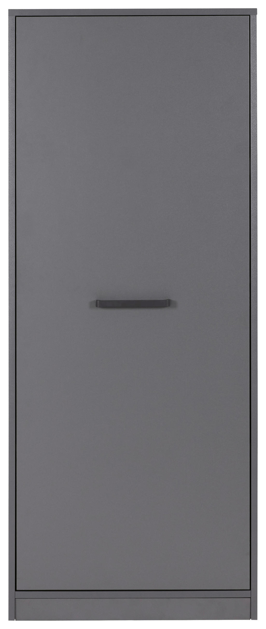 MEHRZWECKSCHRANK 67/164/68 cm  in Anthrazit  - Anthrazit/Schwarz, MODERN, Holzwerkstoff/Metall (67/164/68cm) - home24