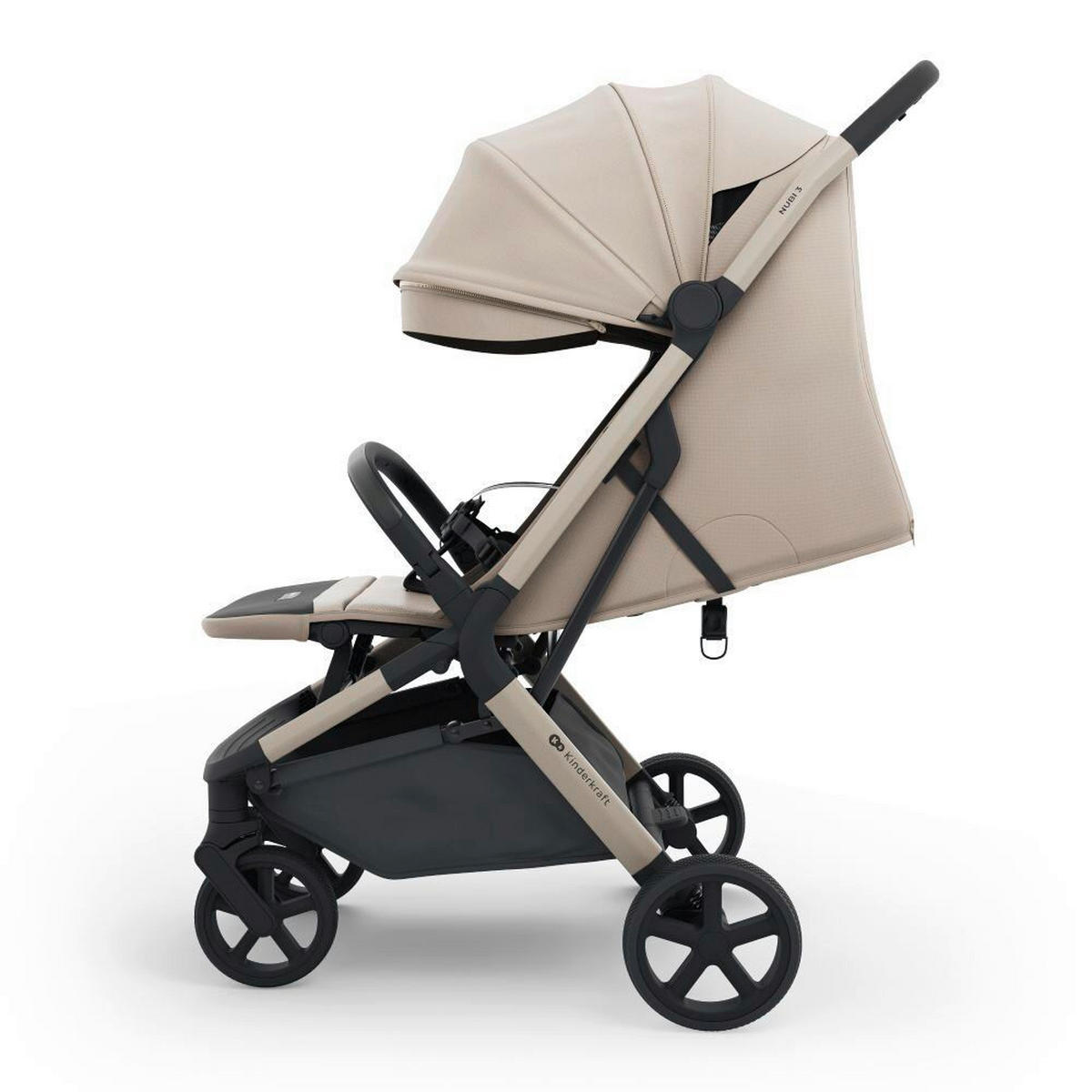 DJEČJA KOLICA  NUBI 3  - boje pijeska, Basics, metal/tekstil (68,5/53/106,5cm) - Kinderkraft