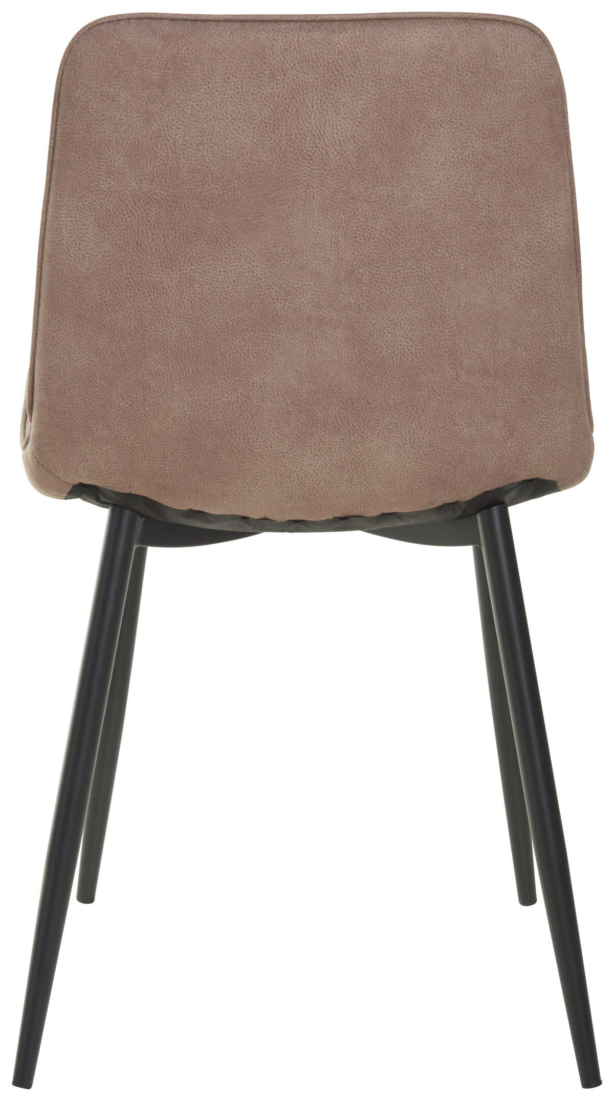 STUHL Webstoff Taupe  - Taupe/Schwarz, MODERN, Textil/Metall (47/84/52cm) - Livetastic
