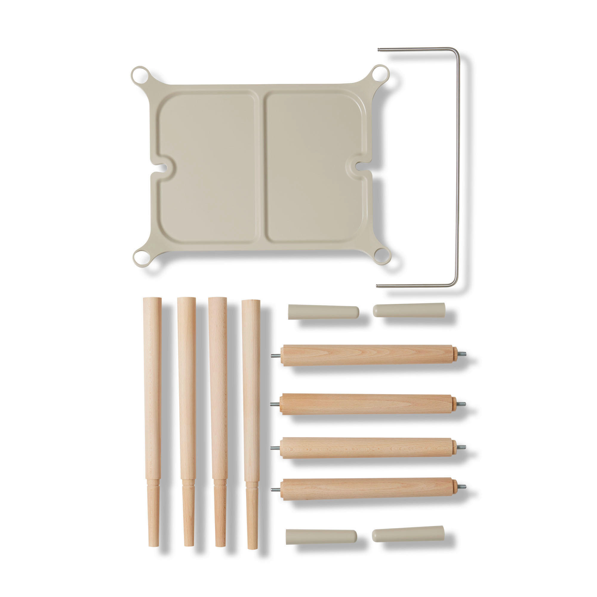 BADEWANNENSTÄNDER taupe  - Taupe, Basics, Holz (49,8/60/83,4cm) - Bebe Jou