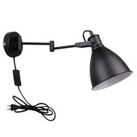 VÄGGLAMPA 16/45,6/18,5 cm   - svart, Basics, metall (16/45,6/18,5cm)