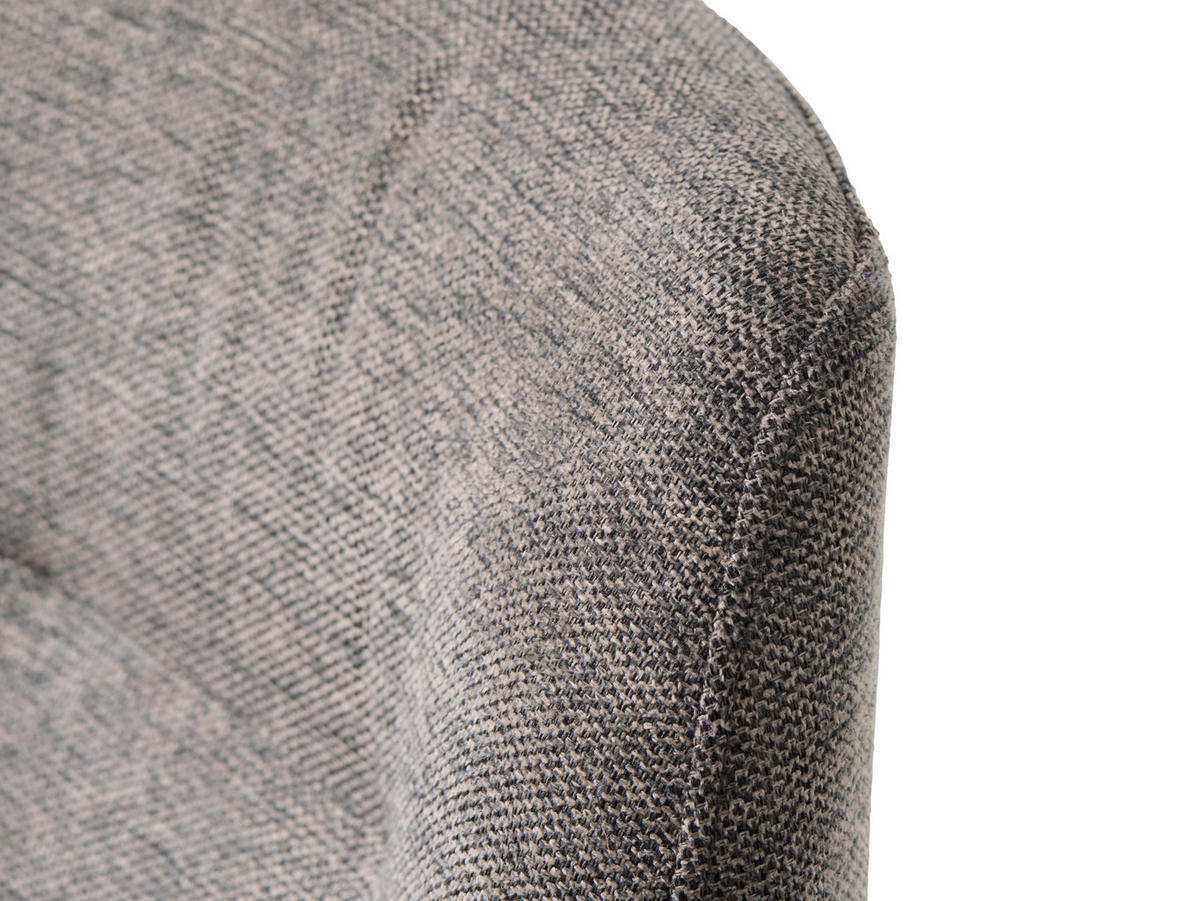 STOL MED ARMSTÖD  - svart/grå, Modern, metall/textil (57,5/88/62cm) - Livetastic