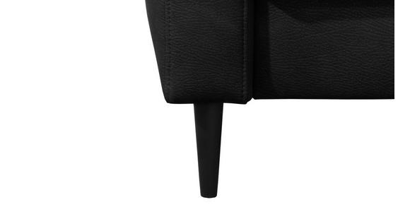 3-SITZER-SOFA in Lederlook Grau - Schwarz/Grau, KONVENTIONELL, Holz/Textil (228/96/97cm) - Carryhome