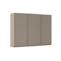 SCHWEBETÜRENSCHRANK 301/223/69 cm,  in Fango, 3 Tür(en)  - Fango, Basics, Holzwerkstoff/Metall (301/223/69cm) - Rauch Möbel
