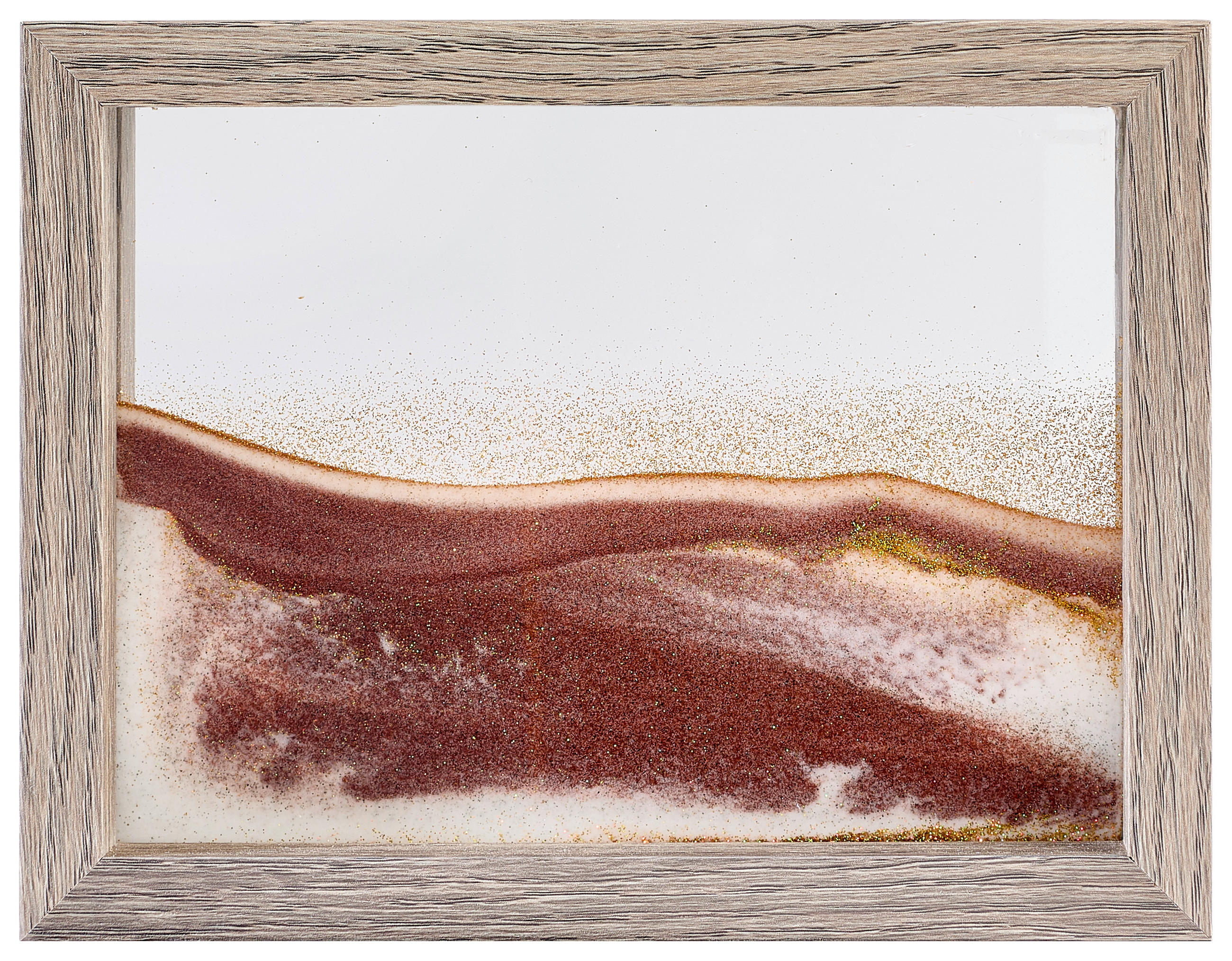 BILD Strand & Meer  - Braun, Design, Glas/Naturmaterialien (21,5/4/16,5cm) - Ambia Home