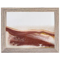 BILD Strand & Meer  - Braun, Design, Glas/Naturmaterialien (21,5/4/16,5cm) - Ambia Home