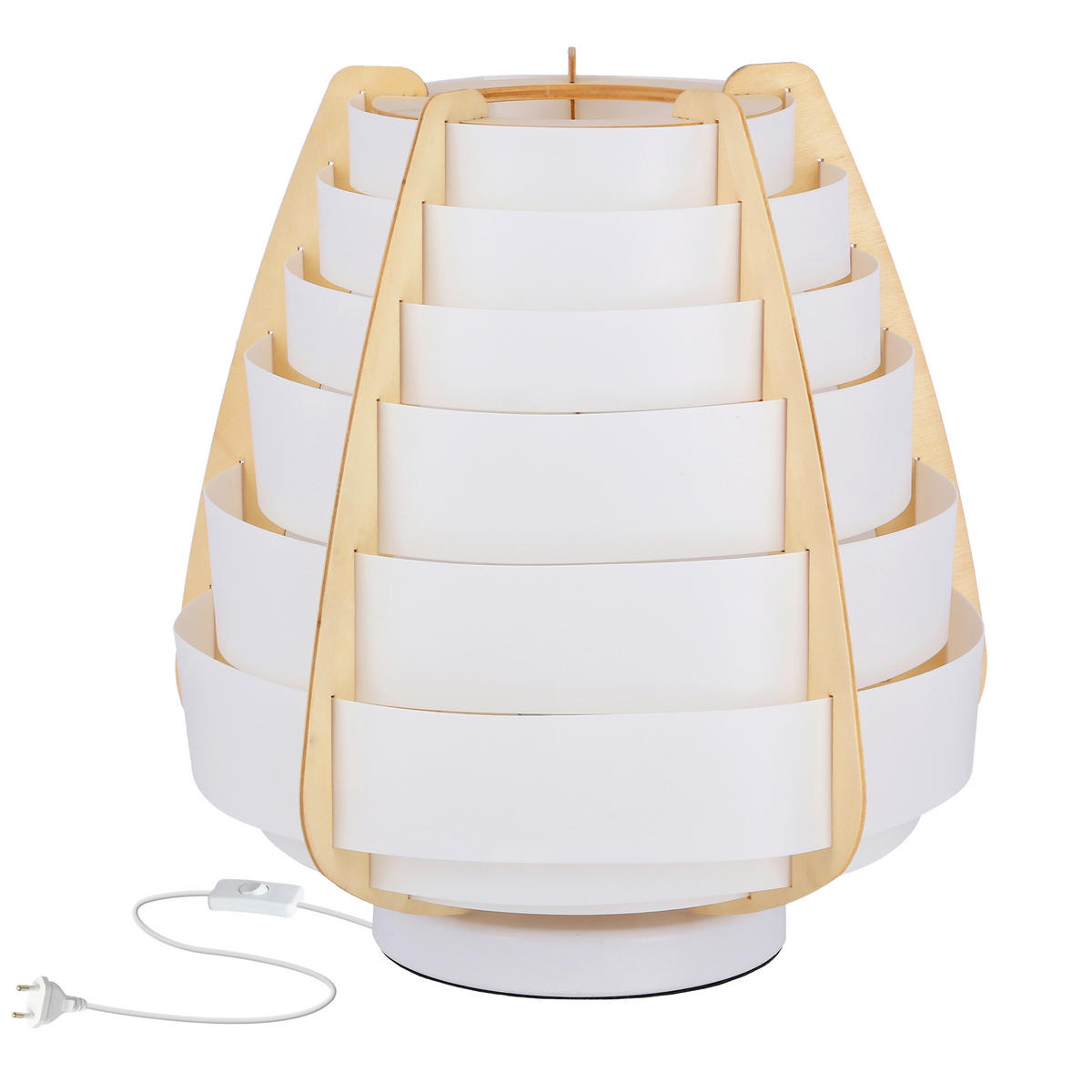 TISCHLEUCHTE 27/27/27 cm   - Beige/Goldfarben, KONVENTIONELL, Textil/Metall (27/27/27cm)