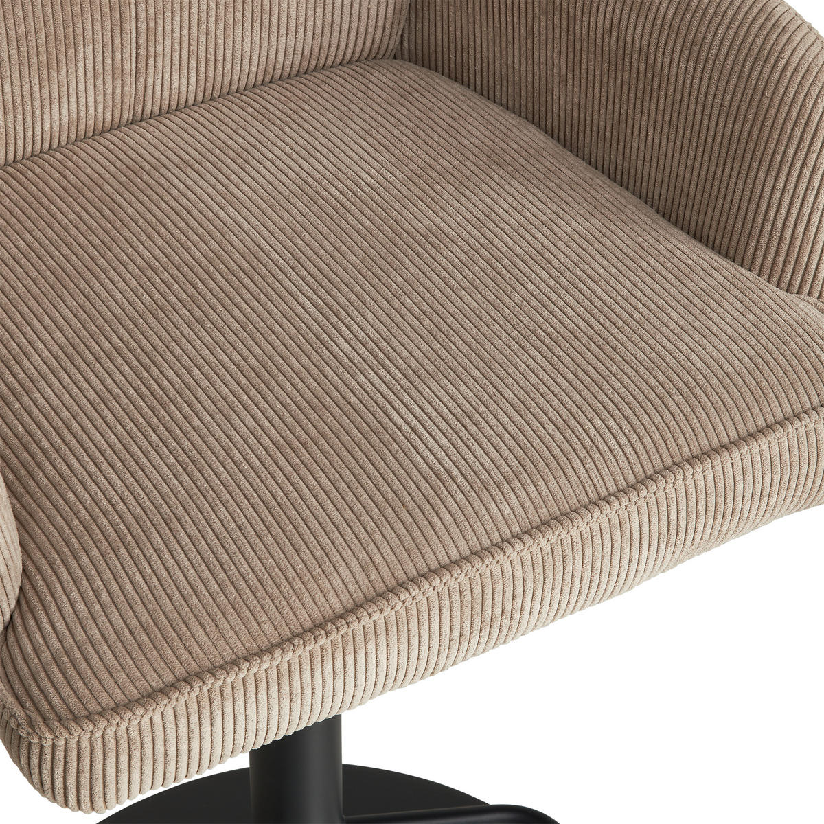 BARHOCKER in Metall, Textil Grau, Schwarz  - Schwarz/Grau, KONVENTIONELL, Textil/Metall (57/100-121/57cm) - MID.YOU