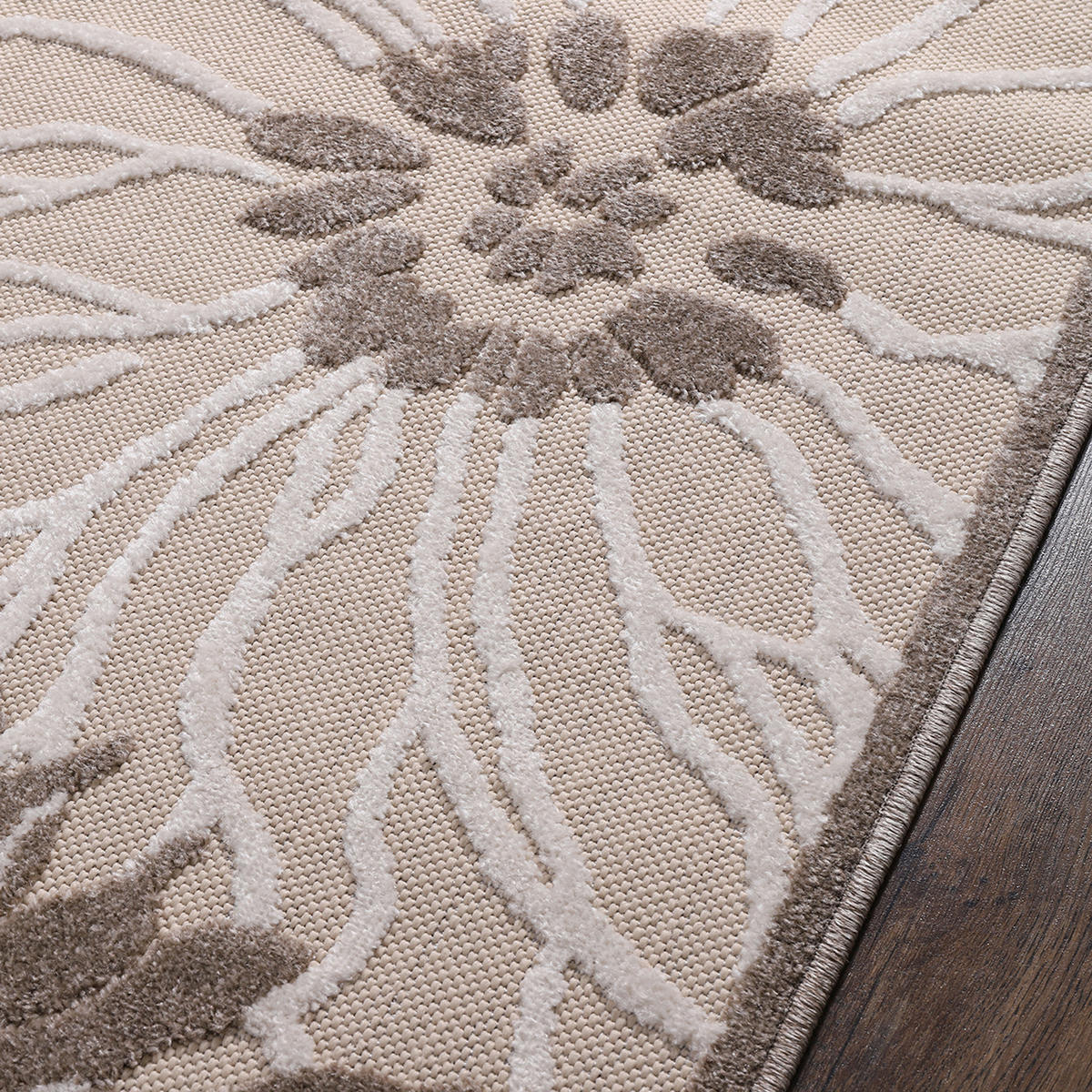 LÄUFER 80/200 cm Floral  - Beige/Creme, LIFESTYLE, Kunststoff/Textil (80/200cm) - Novel