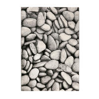 WEBTEPPICH 133/200 cm Stony Island Grau, Schwarz, Silberfarben  - Silberfarben/Schwarz, Design, Textil (133/200cm) - WECON HOME