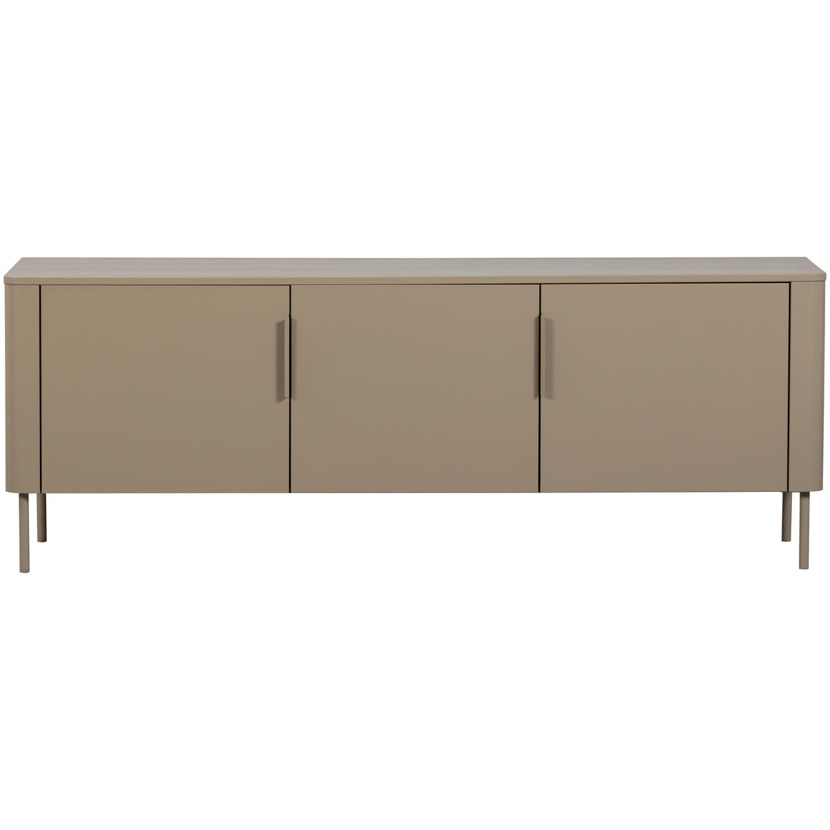 LOWBOARD Gunnar 154/56/44 cm  stehend, hängend  - Schlammfarben, Design, Holz/Metall (154/56/44cm) - Livetastic