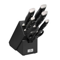 MESSERBLOCK PRIMUS 7-teilig  - Schwarz, Basics, Holz (10/30/28cm) - KÜCHENPROFI