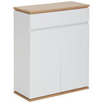 SCHUHSCHRANK 85/106/38 cm  - Schwarz/Weiß, Design, Holzwerkstoff/Kunststoff (85/106/38cm) - Xora