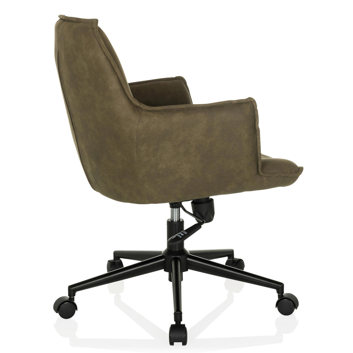 DREHSTUHL Grün  - Schwarz/Grün, MODERN, Kunststoff/Textil (54/85/70cm) - MID.YOU