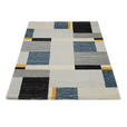 WEBTEPPICH 65/130 cm Palazzo Bloc Blau, Gelb, Grau - Blau/Gelb, LIFESTYLE, Textil (65/130cm) - Novel