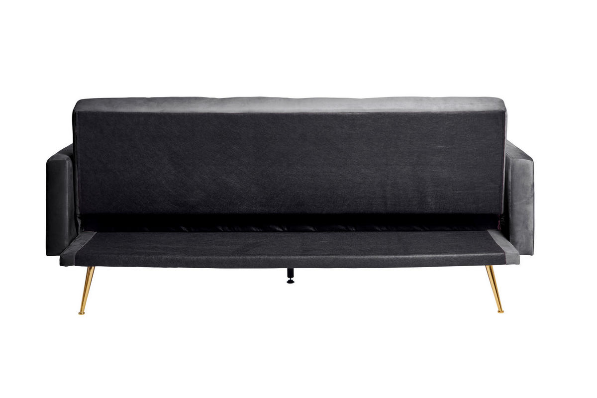 SCHLAFSOFA Grau, Platinfarben  - Platinfarben/Goldfarben, MODERN, Holz/Textil (213/84/84cm) - Livetastic