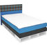 BOXSPRINGBETT 120/200 cm in Blau, Schwarz, Weiß - Blau/Alufarben, KONVENTIONELL, Holzwerkstoff/Kunststoff (120/200cm) - Bentley BOXSPRINGBETT 120/200 cm in Blau, Schwarz, Weiß - Blau/Alufarben, KONVENTIONELL, Holzwerkstoff/Kunststoff (120/200cm) - Bentley