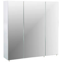SPIEGELSCHRANK 70/70,7/15,6 cm  - Weiß/Nickelfarben, MODERN, Glas/Holzwerkstoff (70/70,7/15,6cm) - MID.YOU