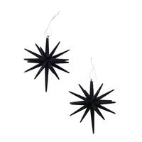 CHRISTBAUMANHÄNGER  - Schwarz, Design, Kunststoff (14/14cm)