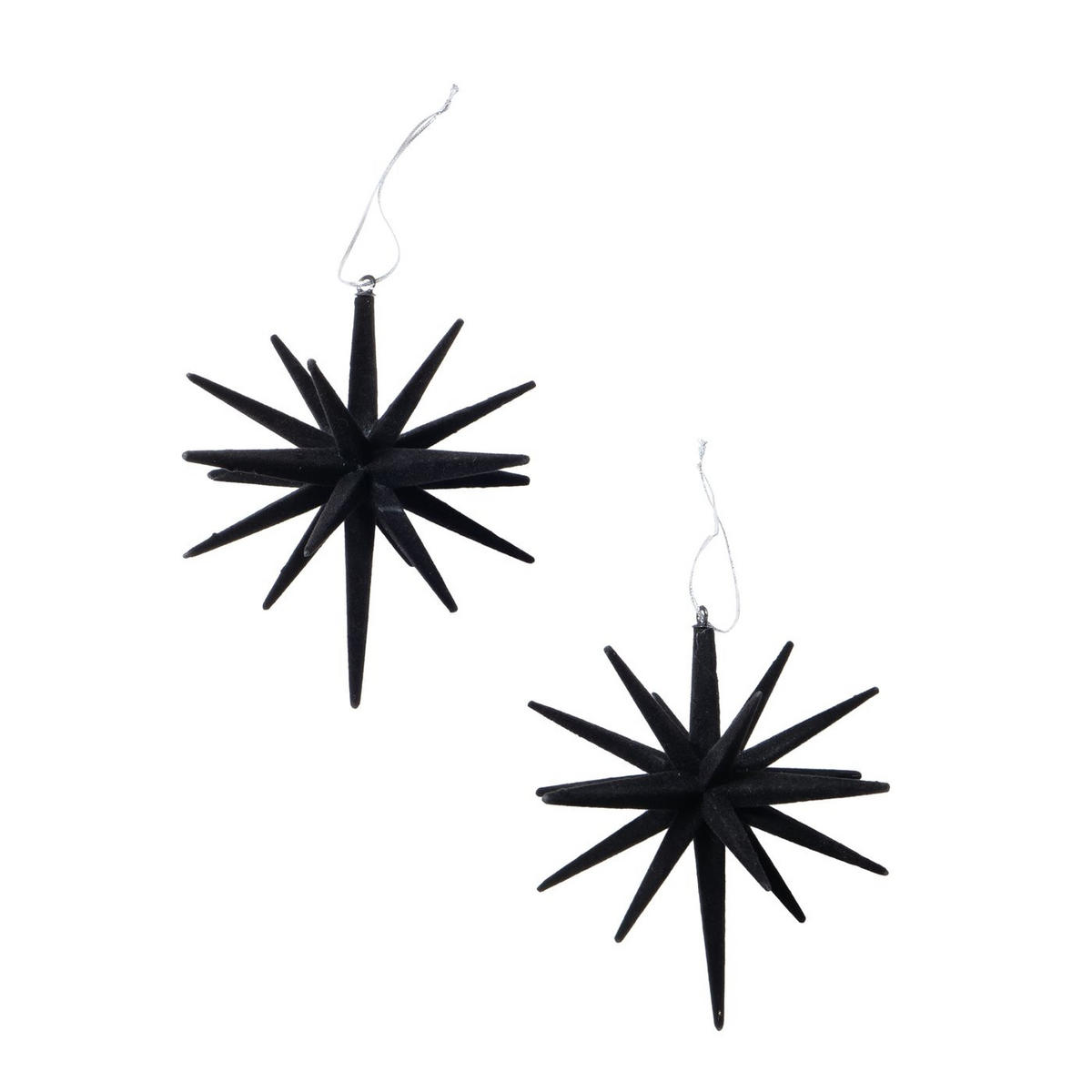 CHRISTBAUMANHÄNGER  - Schwarz, Design, Kunststoff (14/14cm)