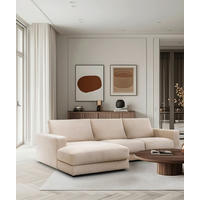 ECKSOFA VIGO Beige  - Beige/Schwarz, Design, Textil (172/303cm) - MID.YOU