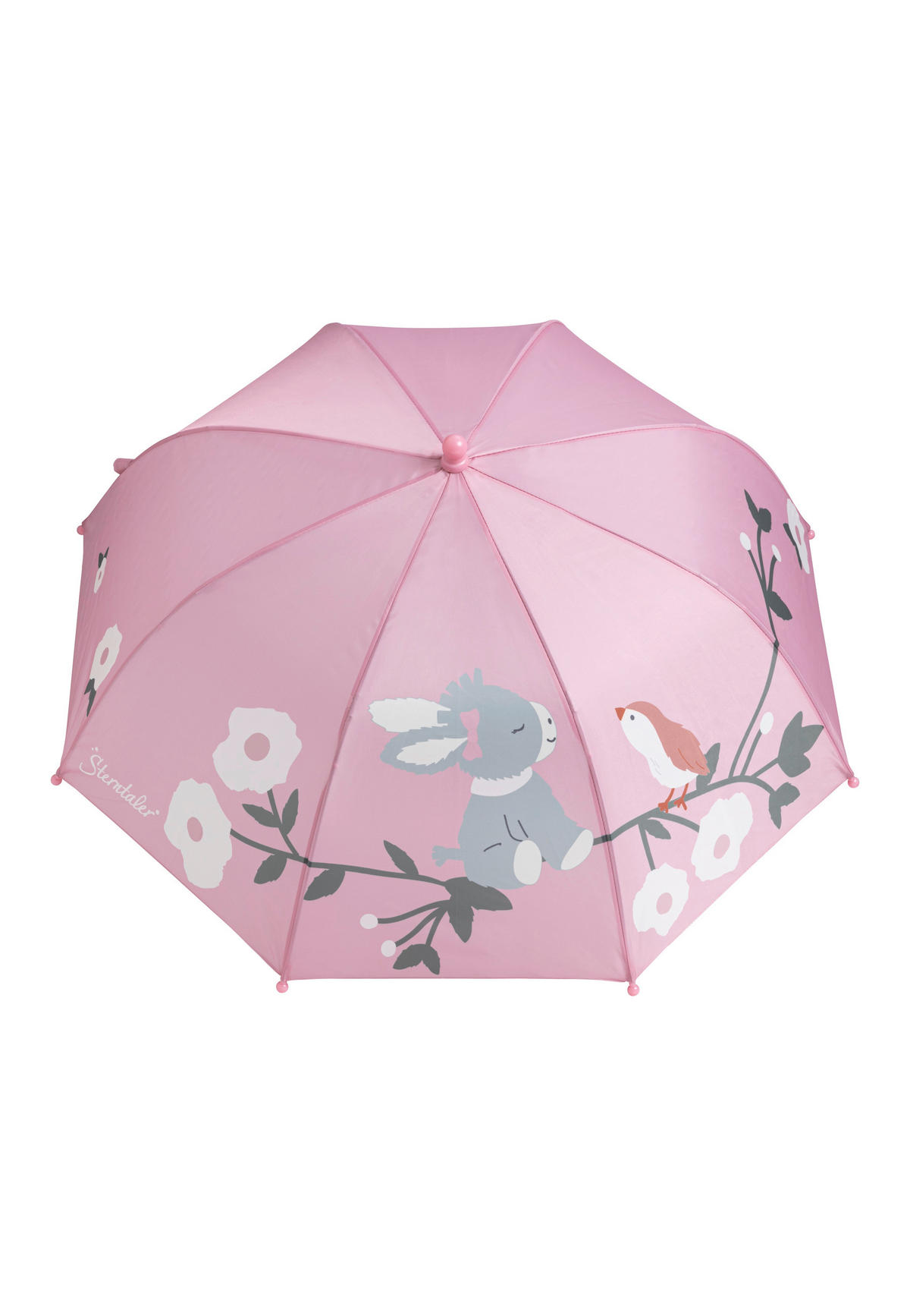 REGENSCHIRM Emmi Girl  - Hellrosa/Silberfarben, Basics, Kunststoff/Textil (59,5/8/35cm) - Sterntaler